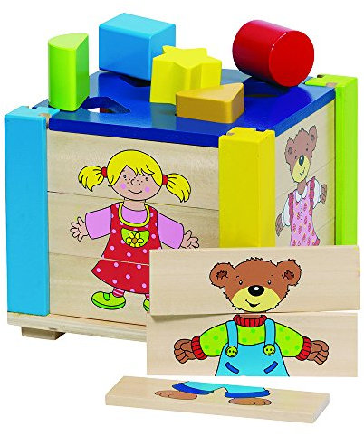 Goki 58902 - große Puzzle- und Formenkiste