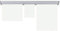 FRANKEN Papierklemmschiene, 100 x 4 cm, grau, Kunststoff, PKS100