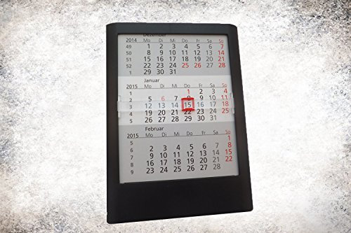 Tischkalender Standard 2 Jahre 2020/2021 schwarz