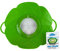 Southern Homewares SH-10081 Buddies Silicone Boil Over Spill Stopper Splatter Guard Pot Pan Lid Cover, 10-Inch, Green, 25.4 cm
