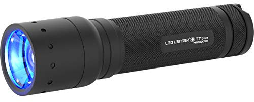Zweibrüder Ledlenser T7.2 Blue Linterna T7, Unisex Adulto, Negro, Small