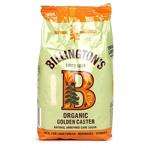 Billingtons Organic Golden Caster Sugar 500g (Pack of 3)