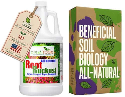 GS Pant Foods Root Ruckus, Natural Compost Fertiliser, Turbo Charged Compost for Seeds and Seedlings - Ideal for Lawns, Soil, Shrubs & Vegetables