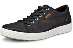 Ecco Herren Soft 7 Sneaker, BLACK, 41 EU