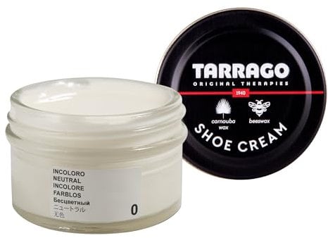 Tarrago Shoe Cream - Premium Shoe Polish for Ultimate Leather Nourishment, Shine and Protection for Leather and Synthetic Leather Shoes, Footwear, Bags and Accesories 50 ml