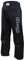 BAY® EDEL Stick Kickboxhose, Größe 190, komplett schwarz, gestickte Schrift Kickboxen, Thaiboxhose lang, Hose Kick-Boxen Thaiboxen Muay Thai, Satinhose, Black