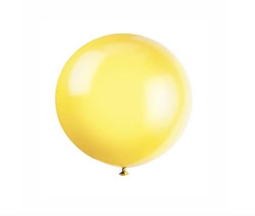 Lemon Yellow Premium Latex Balloons (91cm) Pack of 6 - Perfect for Parties & Events