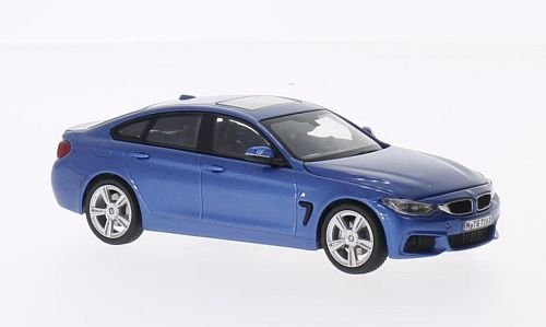 Original BMW 4er Gran Coupé (F36) Miniatur 1:43 in Estoril Blau