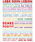 empireposter Motivational - Lebe Dein Leben Bunt Motivations Mini Poster Plakat Druck - Grösse 40x50 cm