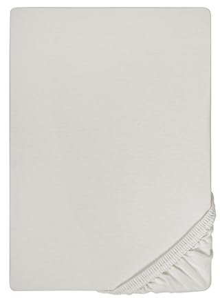 biberna Feinjersey-Spannbetttuch 0077144 grau 1x 90x190 cm - 100x200 cm