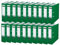Leitz Qualitäts-Ordner 180° Plastik, 20er Pack, A4, Grün, 8 cm Rückenbreite, PP-laminierter Einband, 10105055, grun
