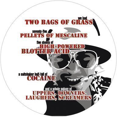 Fear & Loathing LAS Vegas Aufkleber - Sticker Bomb Aufkleber Decal Patch 95 mm - Dub