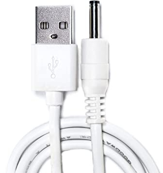 LELO USB-Ladegerät, Hochwertiges PVC-Ladekabel für Massager, 5V-Ladung, Weiß