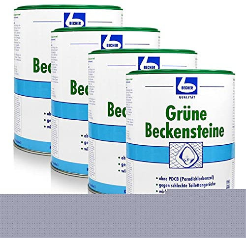 Dr. Becher Grüne Beckensteine für Urinale 35 stk. Pinien-Citrus Duft (4er Pack)