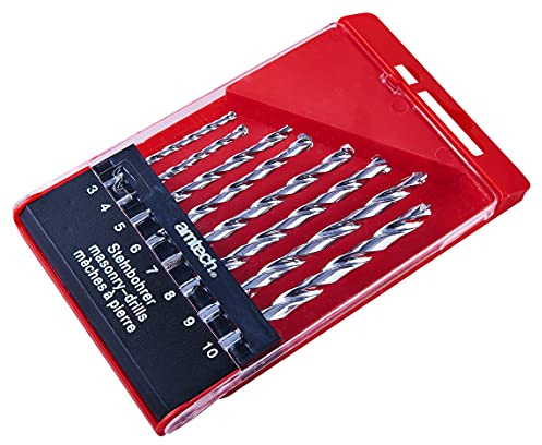 Amtech F1755 8 Piece Tungsten masonry drill bit set