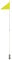 M-Wave Wimpelstange, Neon-Gelb, 150 cm