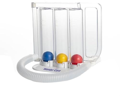Wonder Care - ejercitador respiratorio - lavable - espirómetro incentivo - capacidad pulmonar
