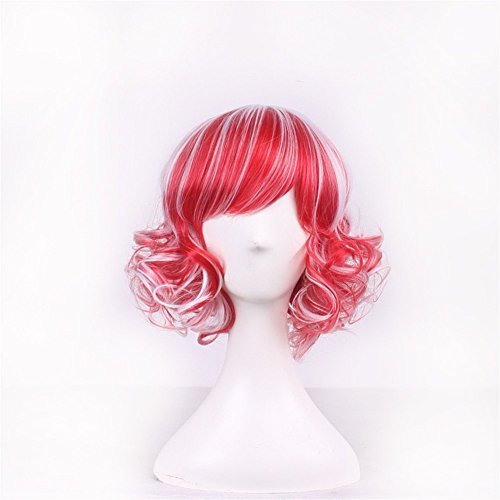 Cosplay Perücke Blau 32cm Kunsthaar Kurzhaar kurze Perücke Bob Perücke Cosplay fuer Party Kostüm Karneval Fasching Oktoberfest (C)