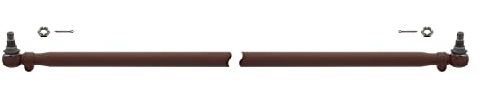 febi bilstein 04377 Spurstange mit Kronenmuttern und Splinten, 1 Stück