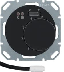 Termostato Con contacto NA, para suelo radiante, R.1/R.3, Negro, Brillo