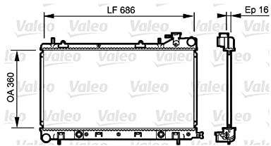 Valeo Kühler, Motorkühlung 735209 | Kompatibel mit: SUBARU FORESTER