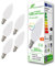 greenandco 5x CRI90+ Glühfaden LED Lampe | matt | ersetzt 28 Watt E14 Kerze | 3W 300 Lumen | 2700K warmweiß | Filament Fadenlampe | 360° 230V AC | nicht dimmbar | flimmerfrei | 2 Jahre Garantie