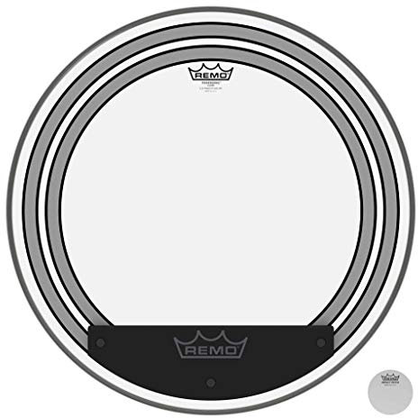 Remo Powersonic transparentes Bass-Schlagzeugfell 56 cm