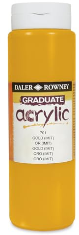 Daler Rowney Graduate Acryl, 500 ml, goldfarben
