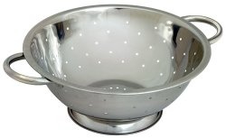 Stainless Steel Colander with Two Robust Handles - Heavy Duty and Efficient Draining (330mm / 13)