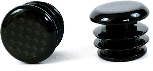 M Part Carbon fibre look bar end plugs for Road bikes