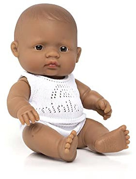 Miniland 31127 - Baby (südamerikanischer Junge) 21 cm
