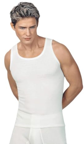 Medima Herren Hemd ohne Arm - Angora 40