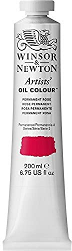 Winsor & Newton Artists' Oil Paint, 200ml Tube, Permanent Rose