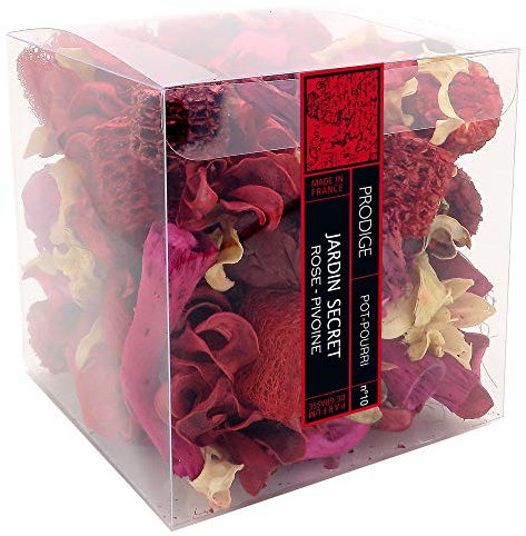 POT-POURRI boite - JARDIN SECRET (rose pivoine)