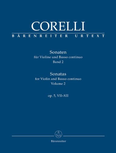 Sonaten für Violine und Basso continuo Opus V.Bd.2: Sonaten 7-12
