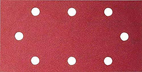Bosch 2609256A88 Sanding Sheets Pack of 10 for Black + Decker Orbital Sanders 93 x 185 cm Number of Holes 8 Grit 60