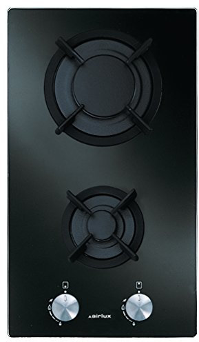Table Domino Verre Gaz 30cm 400w Noir - AV32HBK