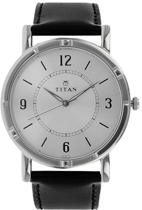 Titan Analog White Dial Men's Watch-1639SL03