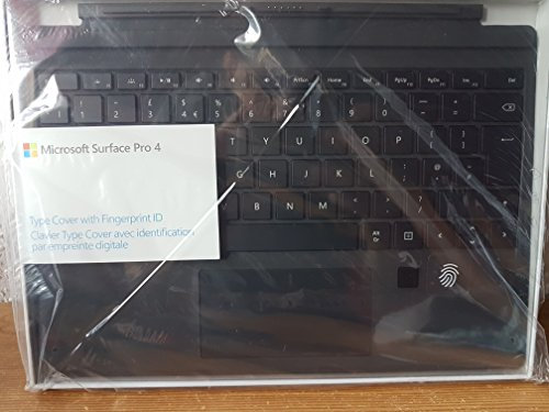 Microsoft Surface Pro 4 Keyboard w/FPR- compatible with Surface Pro - Black