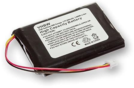 vhbw 1x Akku kompatibel mit Tomtom One 4N01.002, 4N01.003, Edinburgh / F650010252, Europe GPS Navigation Navi (950 mAh, 3,7 V, Li-Ion)