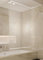 Store de douche demi-cassette - PEVA Milky Stone - 140 x 240 cm - Transparent Rideau de douche enroulé.