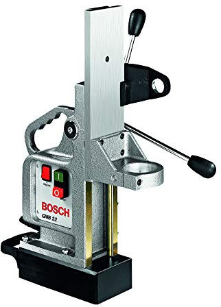 Bosch Professional GMB 32 Magnetbohrständer, 65 mm Spannflanschdurchmesser, 25 KN Magnethaltekraft, Handwerkerkoffer, 1 Stück, 0601193003
