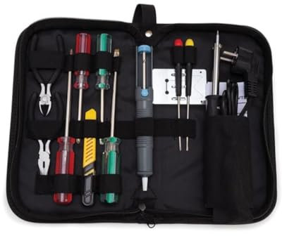 Velleman Trousse à outils, pour le bricoleur, 11 pièces, non magnétique, avec étui, noir