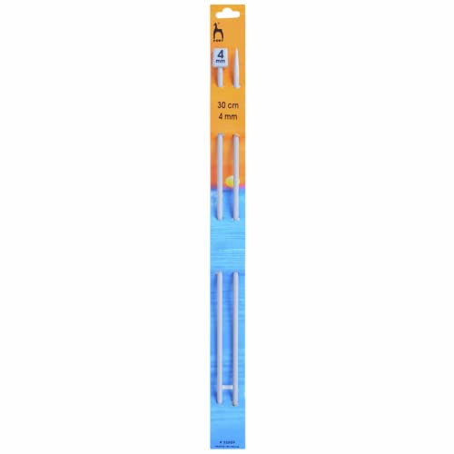 Pony Single Ended Classic Knitting Pins, Aluminium, Multi-Colour, 4 x 4 x 30 cm
