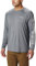 Columbia PFG Terminal Tackle™ Heather Langarm-Shirt, anthrazit/Cool Grey Logo, Größe M