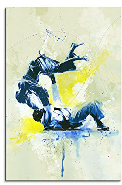 Paul Sinus Art Judo III 90x60cm SPORTBILDER Splash Art Wandbild Aquarell Art