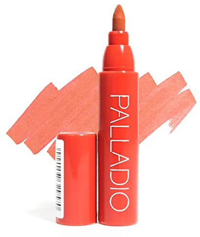 Palladio Lip Stain, Hydrating and Waterproof Formula, Matte Color Look, Longlasting All Day Wear Lip Color, Smudge Proof Natural Finish, Precise Chisel Tip Marker, Rose