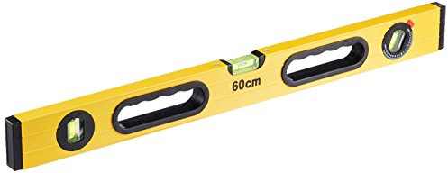 Cogex 48360 Wasserwaage Aluminium rechteckig 2 Griffe mit 3 Libellen.