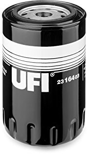 UFI Filters, Ölfilter 23.164.03, Ersatz-Ölfilter, Geeignet für Autos, Anwendbar auf verschiedene Modelle Aro, Audi, Dacia, Ford, Seat, Skoda, Volvo