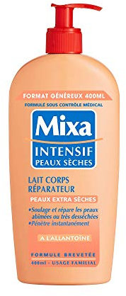 Mixa Intensif Peaux Sèches - Lait Corps Réparateur Format Généreux - 400 ml - Lot de 2